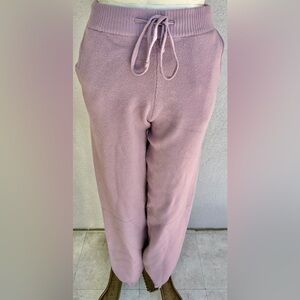 Lavender Jogger Sweater Pants